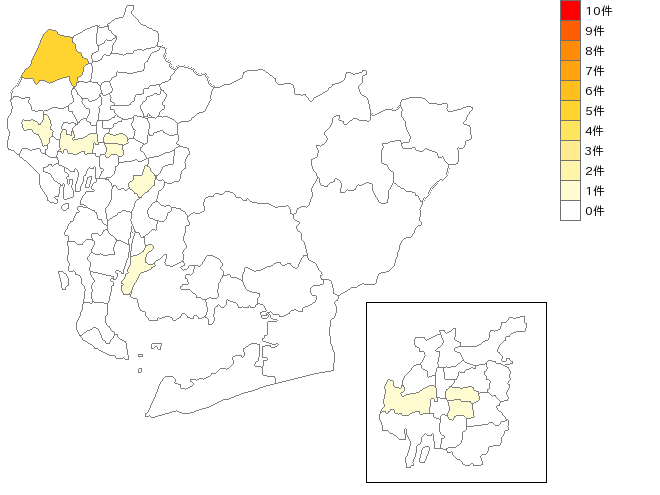 愛知県の染色用機械業界マップ