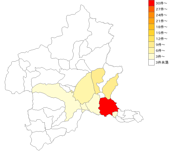群馬県の自動車製造業界マップ