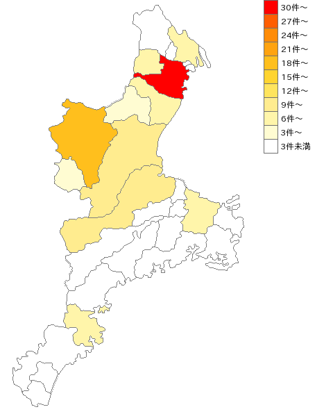 三重県の物流運搬設備業界マップ