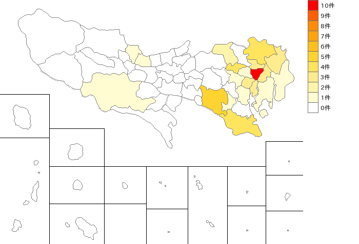 東京都の店舗用装備品製造業界マップ