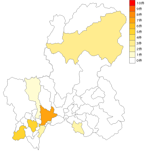 岐阜県の店舗用装備品製造業界マップ